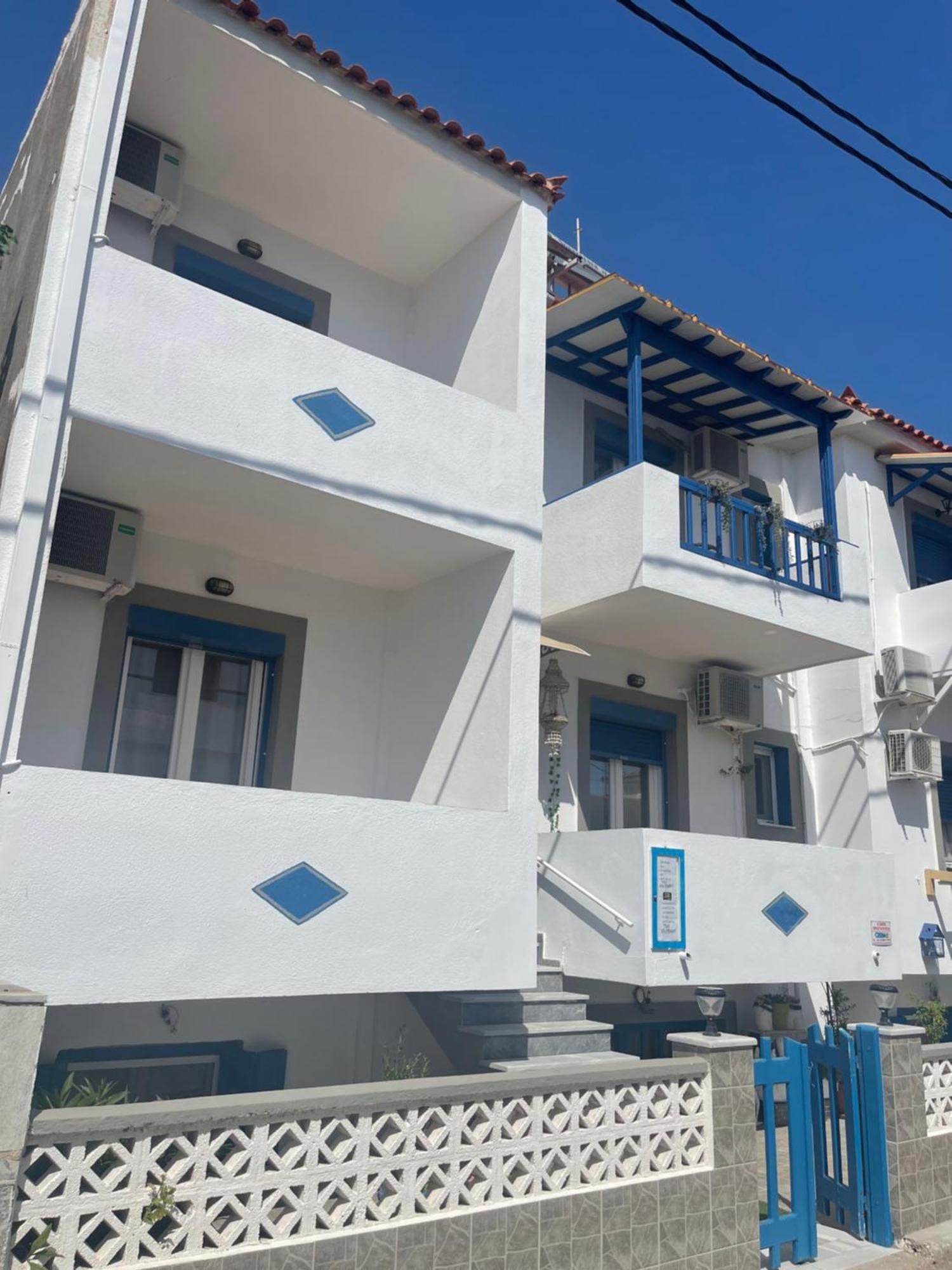 Pansion Katerina Otel Skála Eresoú Dış mekan fotoğraf